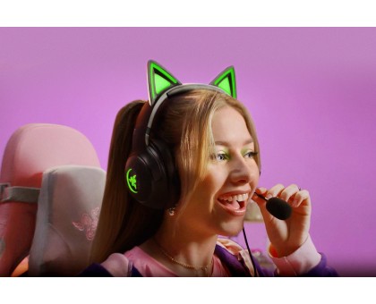 Гарнитура Razer Kraken Kitty V2, RGB, USB-A, чёрный Гарнитура Razer Kraken Kitty V2, RGB, USB-A, чёрный