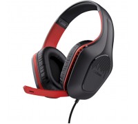 Гарнитура игровая Trust GXT 415 Zirox, 3.5мм, 1.2м, красный