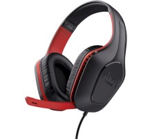 Гарнитура игровая Trust GXT 415 Zirox, 3.5мм, 1.2м, красный