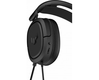 Гарнитура игровая ASUS TUF Gaming H1 7.1, mini-jack/dual 3.5мм, 1.2м/1.2м, чёрний Гарнитура игровая ASUS TUF Gaming H1 7.1, mini-jack/dual 3.5мм, 1.2м/1.2м, чёрний