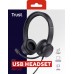Гарнітура Trust Ayda, USB-A, чорний