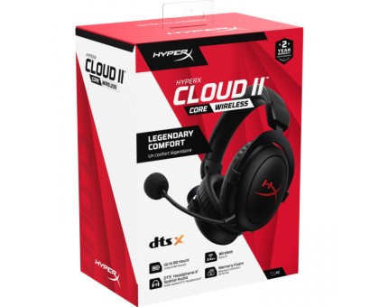 Гарнитура игровая HyperX Cloud II Core, WL/USB-A, черный Гарнитура игровая HyperX Cloud II Core, WL/USB-A, черный