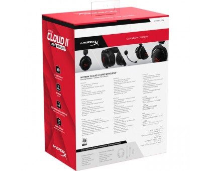 Гарнитура игровая HyperX Cloud II Core, WL/USB-A, черный Гарнитура игровая HyperX Cloud II Core, WL/USB-A, черный