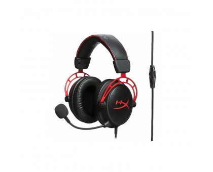 Гарнітура ігрова HyperX Cloud Alpha, mini-jack/dual 3.5мм, 1.2м/2м чорно-червоний Гарнітура ігрова HyperX Cloud Alpha, mini-jack/dual 3.5мм, 1.2м/2м чорно-червоний
