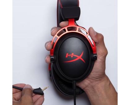 Гарнітура ігрова HyperX Cloud Alpha, mini-jack/dual 3.5мм, 1.2м/2м чорно-червоний Гарнітура ігрова HyperX Cloud Alpha, mini-jack/dual 3.5мм, 1.2м/2м чорно-червоний