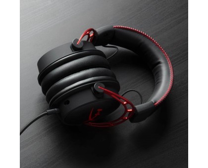 Гарнітура ігрова HyperX Cloud Alpha, mini-jack/dual 3.5мм, 1.2м/2м чорно-червоний Гарнітура ігрова HyperX Cloud Alpha, mini-jack/dual 3.5мм, 1.2м/2м чорно-червоний