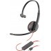 Гарнитура компьютерная моно On-ear Poly Blackwire 3210, USB-A, USB-C, всенаправленный, черный
