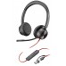 Гарнитура компьютерная стерео On-ear Poly Blackwire 8225-M, USB-A, USB-C, всенаправленный, ANC, Acoustic Fence, Microsoft Teams, черный