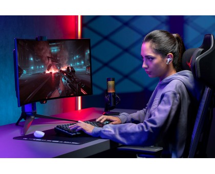Гарнитура ASUS ROG Cetra True Wireless SpeedNova, ANC, BT/WL, RGB, белый Гарнитура ASUS ROG Cetra True Wireless SpeedNova, ANC, BT/WL, RGB, белый