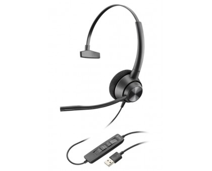 Гарнитура компьютерная моно On-ear Poly EncorePro 310, USB-A, всенаправленный, черный Гарнитура компьютерная моно On-ear Poly EncorePro 310, USB-A, всенаправленный, черный