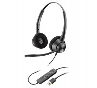 Гарнитура компьютерная стерео On-ear Poly EncorePro 320, USB-A, всенаправленный, черный