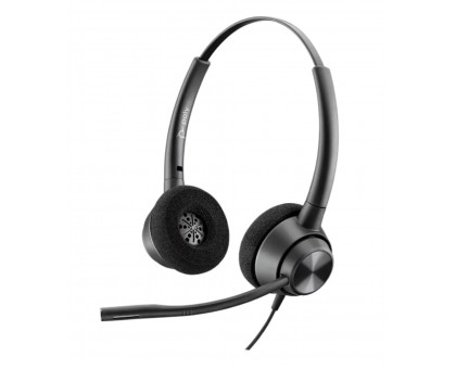 Гарнитура компьютерная стерео On-ear Poly EncorePro 320, USB-A, всенаправленный, черный Гарнитура компьютерная стерео On-ear Poly EncorePro 320, USB-A, всенаправленный, черный