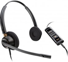 Гарнітура комп'ютерна стерео On-ear Poly EncorePro 525-M, USB-A, всеспрямований, чорний
