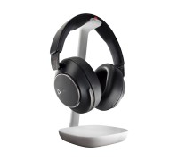 Гарнитура компьютерная стерео On-ear Poly Voyager Surround 85-M с подставкой для подзарядки, BT 5.3, USB-A, USB-C, 3.5 мм, 10 x Omni-mic, ANC, SoundGuard Digital, Smart sensor, сертификаты Microsoft Teams, Microsoft Teams Open Office, Zoom, fast charge, ч