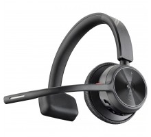 Гарнитура компьютерная моно On-ear Poly Voyager 4310-M с адаптером BT700, USB-A, Bluetooth, всенаправленный, Acoustic fence, сертификат Microsoft Teams, чёрный