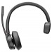 Гарнітура комп'ютерна моно On-ear Poly Voyager 4310-M з адаптером BT700, USB-A, Bluetooth, всеспрямований, Acoustic fence, сертифікат Microsoft Teams, чорний