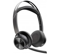 Гарнитура компьютерная стерео On-ear Poly Voyager Focus 2, USB-A, Bluetooth, всенаправленный, ANC, Acoustic fence, черный