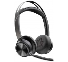 Гарнітура комп'ютерна стерео On-ear Poly Voyager Focus 2, USB-A, Bluetooth, всеспрямований, ANC, Acoustic fence,  чорний