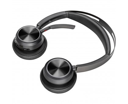 Гарнитура компьютерная стерео On-ear Poly Voyager Focus 2, USB-A, Bluetooth, всенаправленный, ANC, Acoustic fence, черный Гарнитура компьютерная стерео On-ear Poly Voyager Focus 2, USB-A, Bluetooth, всенаправленный, ANC, Acoustic fence, черный