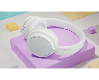 Наушники Over-ear Philips TAH5209 BT 5.3, SBC, Wireless, Mic, Белый Наушники Over-ear Philips TAH5209 BT 5.3, SBC, Wireless, Mic, Белый