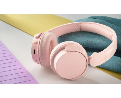 Наушники On-ear Philips TAH4209 BT 5.3, Wireless, Mic, Розовый Наушники On-ear Philips TAH4209 BT 5.3, Wireless, Mic, Розовый