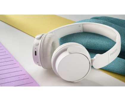 Наушники On-ear Philips TAH4209 BT 5.3, Wireless, Mic, Белый Наушники On-ear Philips TAH4209 BT 5.3, Wireless, Mic, Белый