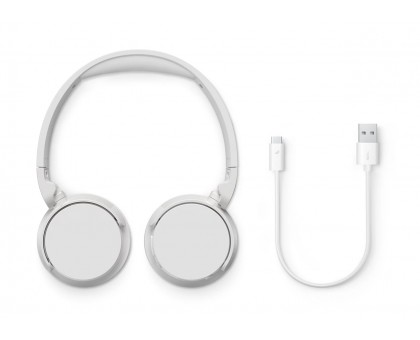 Наушники On-ear Philips TAH4209 BT 5.3, Wireless, Mic, Белый Наушники On-ear Philips TAH4209 BT 5.3, Wireless, Mic, Белый