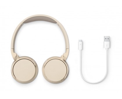Наушники On-ear Philips TAH3209 BT 5.3, Wireless, Mic, Бежевый Наушники On-ear Philips TAH3209 BT 5.3, Wireless, Mic, Бежевый