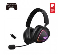 Гарнитура игровая ASUS ROG Delta II, 3.5мм/BT/WL, RGB, 2м, чёрный