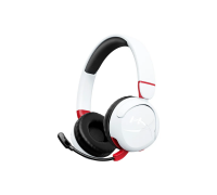 Гарнитура игровая HyperX Cloud Mini, mini-jack/BT, 1.2м, белый-красный