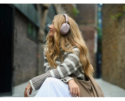 Навушники Over-ear Sony WH-1000XM5 BT 5.2, ANC, Hi-Res, AAC, LDAC, Wireless, Mic, Рожевий Навушники Over-ear Sony WH-1000XM5 BT 5.2, ANC, Hi-Res, AAC, LDAC, Wireless, Mic, Рожевий