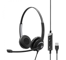 Гарнитура компьютерная стерео On-Ear EPOS IMPACT SC 260 USB MS II, USB, однонаправленный, сертификат Microsoft Teams, 2.9м, Черный