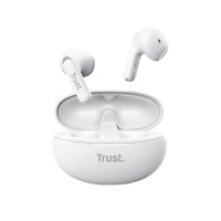 Наушники TWS Trust Yavi Earphones BT 5.3, ENC, SBC, Mic, Белый