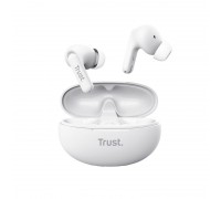 Навушники TWS Trust Yavi Earbuds BT 5.3, ENC, SBC, Mic, Білий