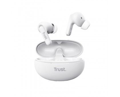Наушники TWS Trust Yavi Earbuds BT 5.3, ENC, SBC, Mic, Белый Наушники TWS Trust Yavi Earbuds BT 5.3, ENC, SBC, Mic, Белый