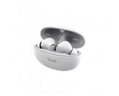 Наушники TWS Trust Yavi Earbuds BT 5.3, ENC, SBC, Mic, Белый Наушники TWS Trust Yavi Earbuds BT 5.3, ENC, SBC, Mic, Белый