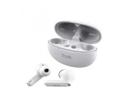 Наушники TWS Trust Yavi Earbuds BT 5.3, ENC, SBC, Mic, Белый Наушники TWS Trust Yavi Earbuds BT 5.3, ENC, SBC, Mic, Белый