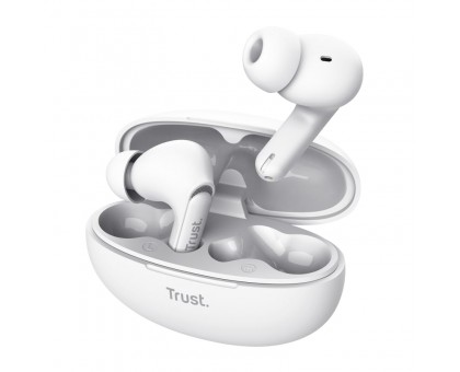 Наушники TWS Trust Yavi Earbuds BT 5.3, ENC, SBC, Mic, Белый Наушники TWS Trust Yavi Earbuds BT 5.3, ENC, SBC, Mic, Белый