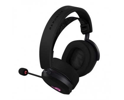 Гарнитура игровая ASUS ROG Pelta, USB-A/BT/WL, RGB, 1.8м, чёрный Гарнитура игровая ASUS ROG Pelta, USB-A/BT/WL, RGB, 1.8м, чёрный