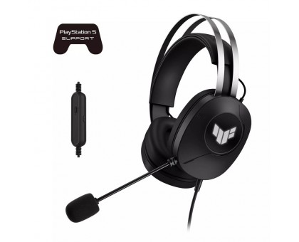 Гарнитура игровая ASUS TUF Gaming H1 GEN II, USB-A, 2м., чёрный Гарнитура игровая ASUS TUF Gaming H1 GEN II, USB-A, 2м., чёрный