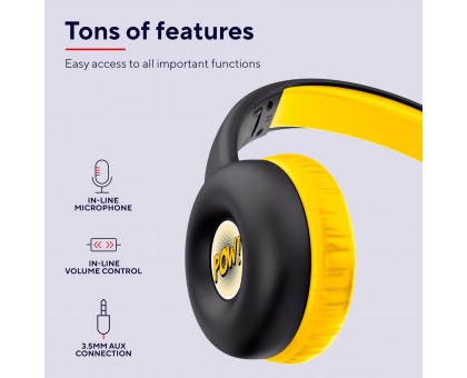 Наушники Trust Nouna Headphones mini-jack, Mic, Черный Наушники Trust Nouna Headphones mini-jack, Mic, Черный