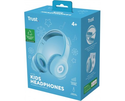Наушники Trust Nouna Headphones mini-jack, Mic, Синий Наушники Trust Nouna Headphones mini-jack, Mic, Синий