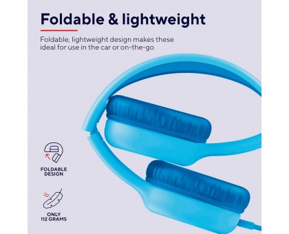 Наушники Trust Nouna Headphones mini-jack, Mic, Синий Наушники Trust Nouna Headphones mini-jack, Mic, Синий