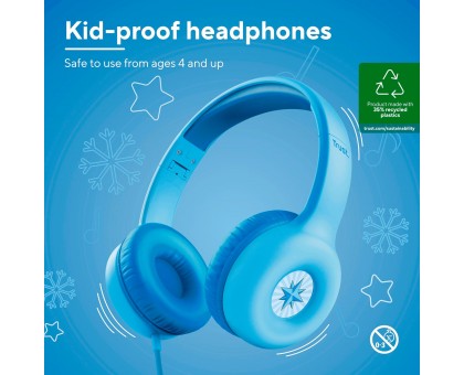 Наушники Trust Nouna Headphones mini-jack, Mic, Синий Наушники Trust Nouna Headphones mini-jack, Mic, Синий