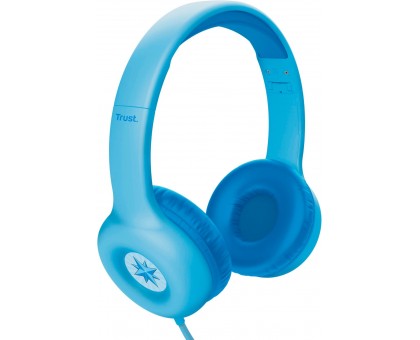 Наушники Trust Nouna Headphones mini-jack, Mic, Синий Наушники Trust Nouna Headphones mini-jack, Mic, Синий