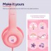 Наушники Trust Nouna Headphones mini-jack, Mic, Розовый