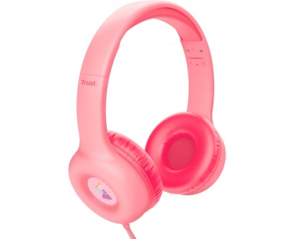 Наушники Trust Nouna Headphones mini-jack, Mic, Розовый Наушники Trust Nouna Headphones mini-jack, Mic, Розовый