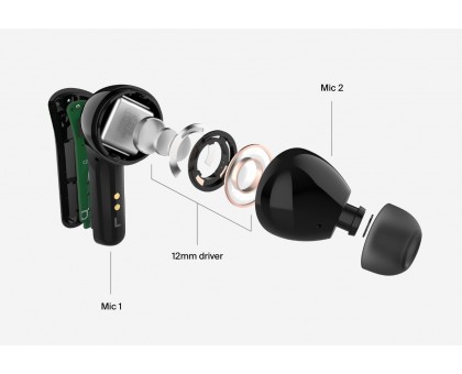 Наушники TWS Belkin Soundform Motion True Wireless, черный Наушники TWS Belkin Soundform Motion True Wireless, черный