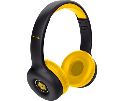 Навушники On-ear Trust Nouna Kids, Wireless, Mic, Чорний Навушники On-ear Trust Nouna Kids, Wireless, Mic, Чорний