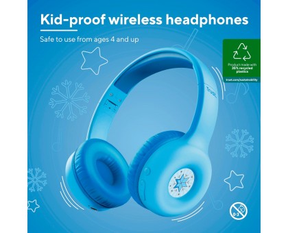 Наушники On-ear Trust Nouna Kids, Wireless, Mic, Синий Наушники On-ear Trust Nouna Kids, Wireless, Mic, Синий